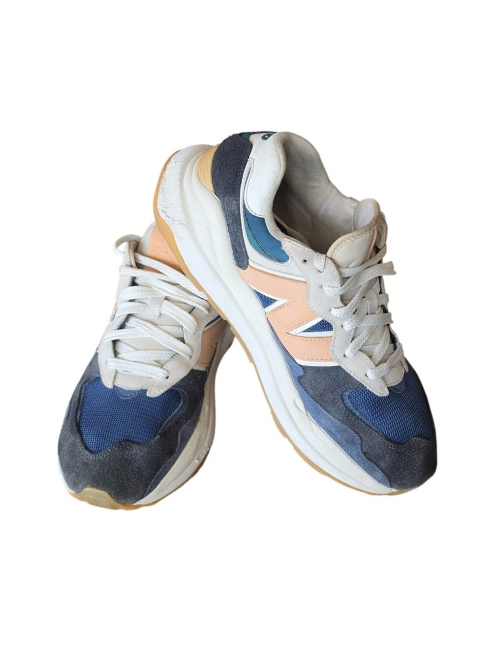 New Balance Navy Blue Lace Up Lifestyle 574 Sneakers Comfort Shoes Mens Size 10